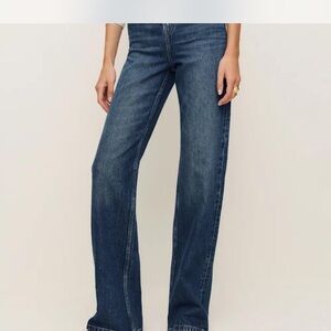 NWT Reformation Wilder High Rise Wide Leg Stretch Jeans